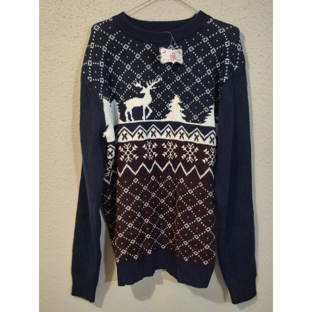 NWT You Look Ugly Today Unisex Christmas Sweater Pullover L Party Holiday